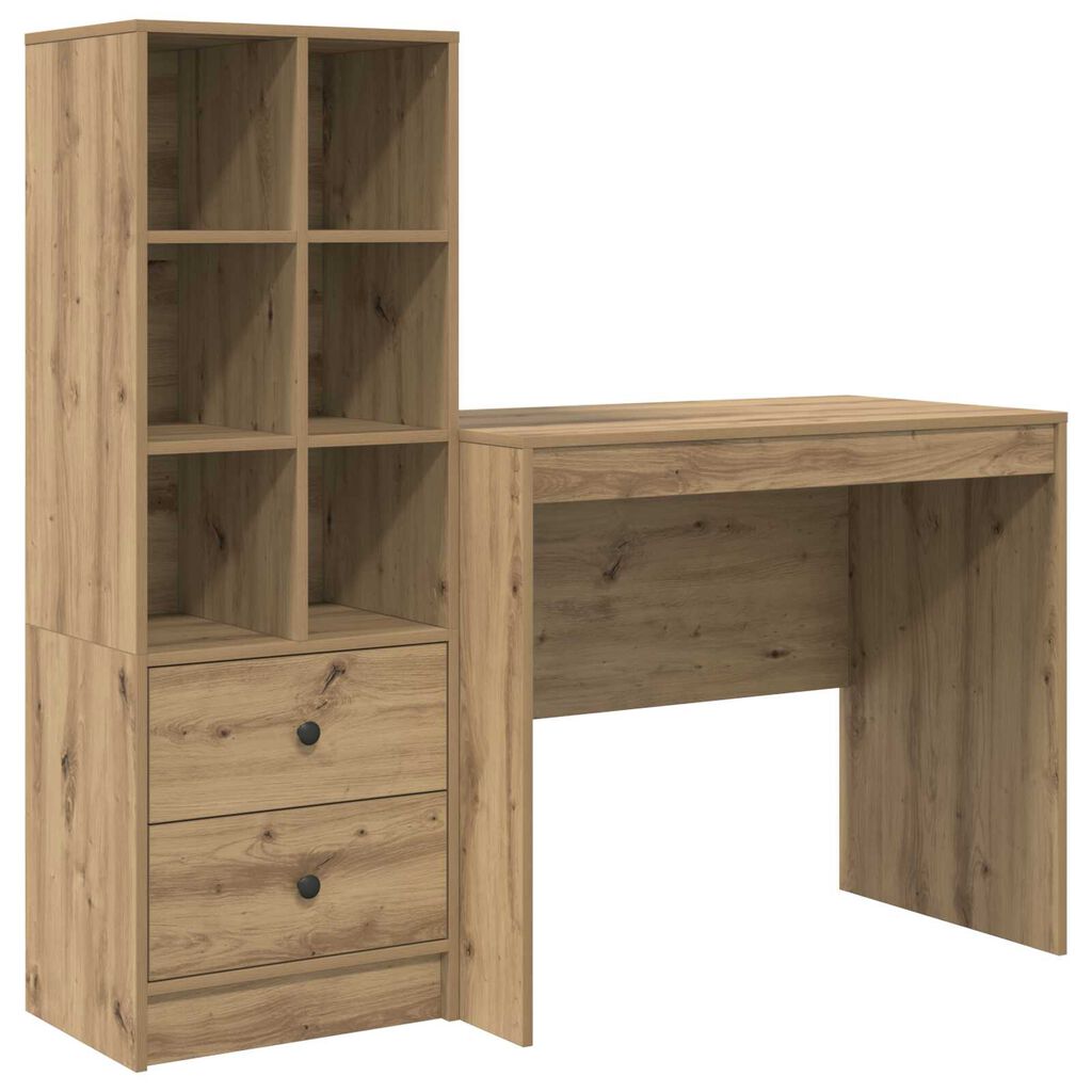 vidaXL Γραφείο με Αποθήκευση Artisan Oak Επεξεργασμένο Ξύλο