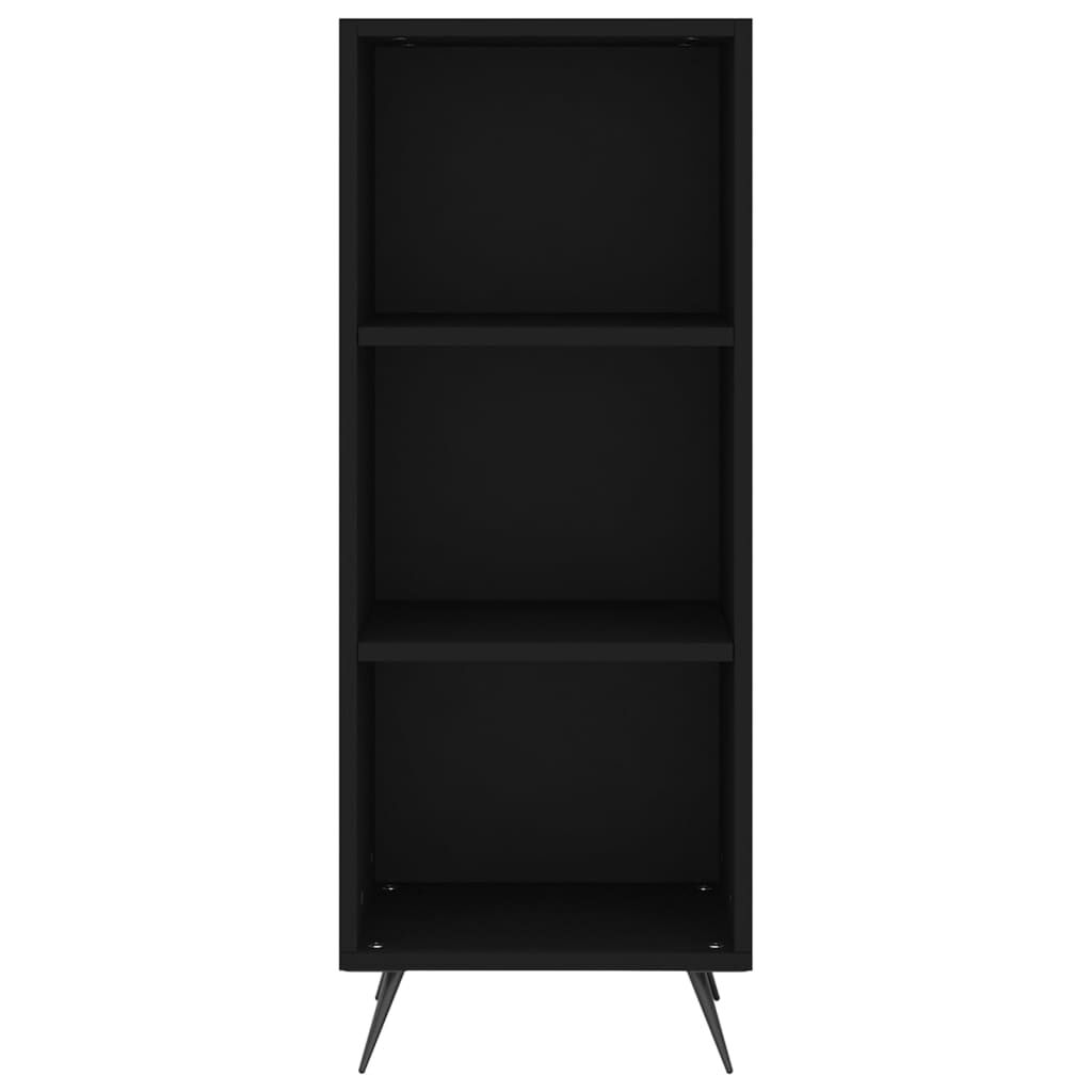 vidaXL Ντουλάπι Μαύρο 34,5 x 34 x 180 εκ. από Επεξεργασμένο Ξύλο