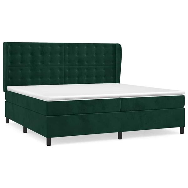 vidaXL &Kappa;&rho;&epsilon;&beta;ά&tau;&iota; Boxspring &mu;&epsilon; &Sigma;&tau;&rho;ώ&mu;&alpha; &Sigma;&kappa;&omicron;ύ&rho;&omicron; &Pi;&rho;ά&sigma;&iota;&nu;&omicron; 200x200&epsilon;&kappa;. &Beta;&epsilon;&lambda;&omicron;ύ&delta;&iota;&nu;&omicron;