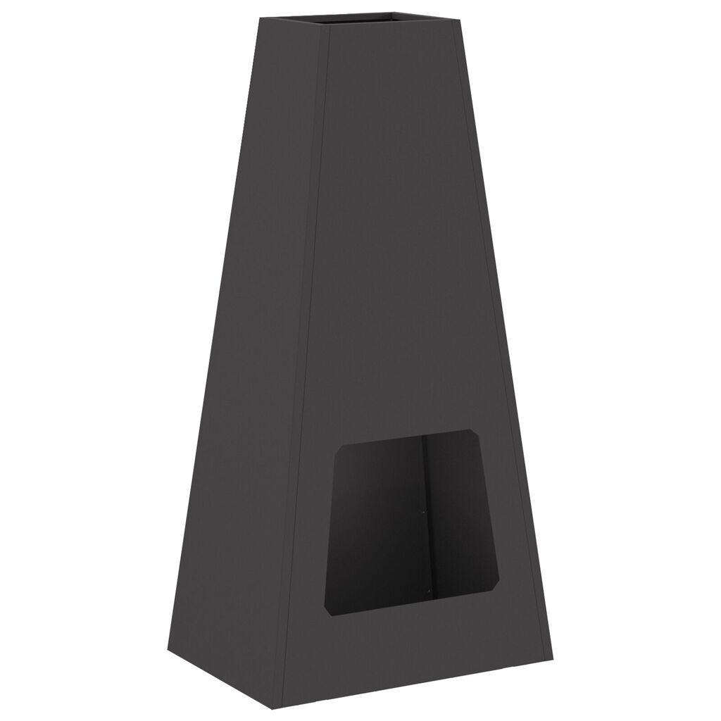 vidaXL Φωτιστικό Κάτω Χώρου Μαύρο 50x35x100 εκ. Ατσάλι