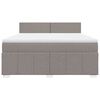 vidaXL &Kappa;&rho;&epsilon;&beta;ά&tau;&iota; Boxspring &mu;&epsilon; &Sigma;&tau;&rho;ώ&mu;&alpha; Taupe 180x200 &epsilon;&kappa;. &Upsilon;&phi;&alpha;&sigma;&mu;ά&tau;&iota;&nu;&omicron;