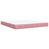 vidaXL &Kappa;&rho;&epsilon;&beta;ά&tau;&iota; Boxspring &mu;&epsilon; &Sigma;&tau;&rho;ώ&mu;&alpha; &Rho;&omicron;&zeta; 180x200 &epsilon;&kappa;. &Beta;&epsilon;&lambda;&omicron;ύ&delta;&iota;&nu;&omicron;