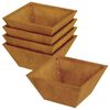 vidaXL Γλάστρα Κήπου 5 pcs Σκ rusty 35 x 35 x 15 εκ.