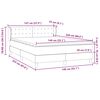 vidaXL Box Spring &Kappa;&rho;&epsilon;&beta;ά&tau;&iota; &mu;&epsilon; &sigma;&tau;&rho;ώ&mu;&alpha; &Sigma;&kappa;&omicron;ύ&rho;&omicron; &gamma;&kappa;&rho;&iota; 140x220 cm &Beta;&epsilon;&lambda;&omicron;ύ&delta;&iota;&nu;&omicron;