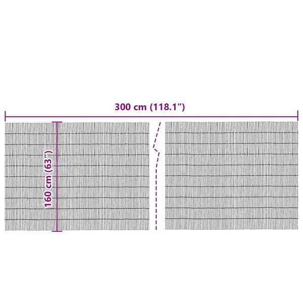 vidaXL Φράχτης από Καλάμια Καφέ 300 x 160 εκ. Καλαμίδι