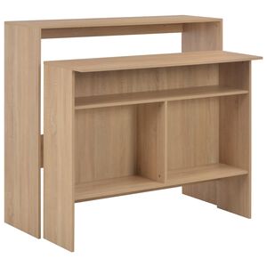 vidaXL &Tau;&rho;&alpha;&pi;έ&zeta;&iota; &Mu;&pi;&alpha;&rho; &mu;&epsilon; 2 &Epsilon;&pi;&iota;&phi;ά&nu;&epsilon;&iota;&epsilon;&sigmaf; &Chi;&rho;ώ&mu;&alpha; &Delta;&rho;&upsilon;ό&sigmaf; 130 x 40 x 120 &epsilon;&kappa;.