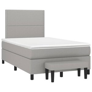 vidaXL &Kappa;&rho;&epsilon;&beta;ά&tau;&iota; Boxspring &mu;&epsilon; &Sigma;&tau;&rho;ώ&mu;&alpha; &Alpha;&nu;&omicron;&iota;&chi;&tau;ό &Gamma;&kappa;&rho;&iota; 120x190 &epsilon;&kappa;. &Upsilon;&phi;&alpha;&sigma;&mu;ά&tau;&iota;&nu;&omicron;