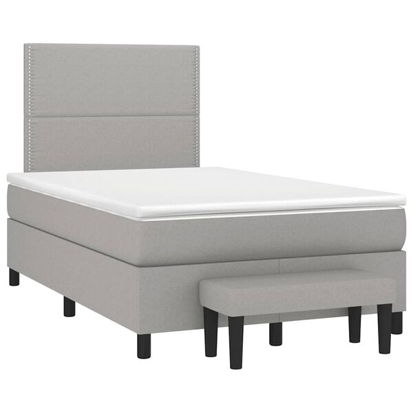 vidaXL &Kappa;&rho;&epsilon;&beta;ά&tau;&iota; Boxspring &mu;&epsilon; &Sigma;&tau;&rho;ώ&mu;&alpha; &Alpha;&nu;&omicron;&iota;&chi;&tau;ό &Gamma;&kappa;&rho;&iota; 120x190 &epsilon;&kappa;. &Upsilon;&phi;&alpha;&sigma;&mu;ά&tau;&iota;&nu;&omicron;
