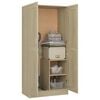 vidaXL Ντουλάπα Sonoma Δρυς 82,5 x 51,5 x 180 εκ. από Επεξ. Ξύλο