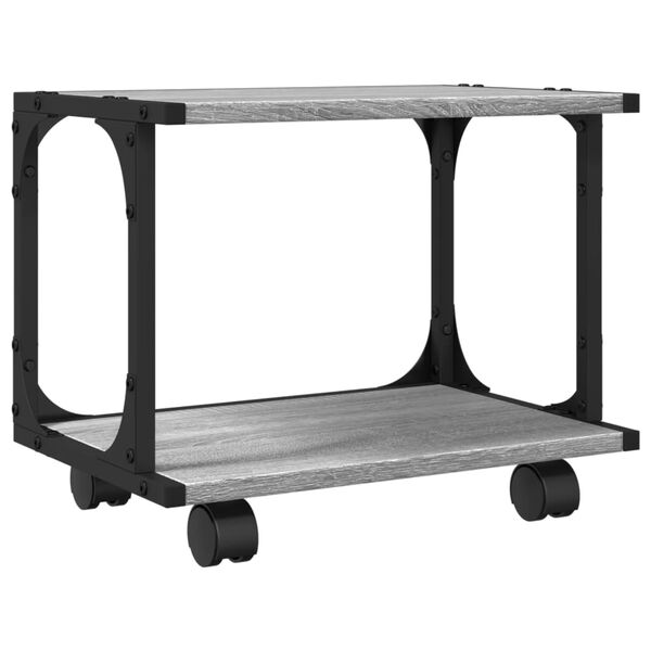 vidaXL Βάση Εκτυπωτή 2 Επιπέδων Γκρι Sonoma 41x28x33,5 εκ Επεξ. Ξύλο