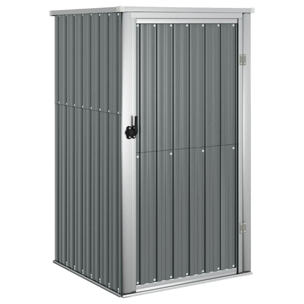 vidaXL Αποθήκη Εργαλείων Κήπου Γκρι 88x89x161 εκ. Γαλβαν. Ατσάλι