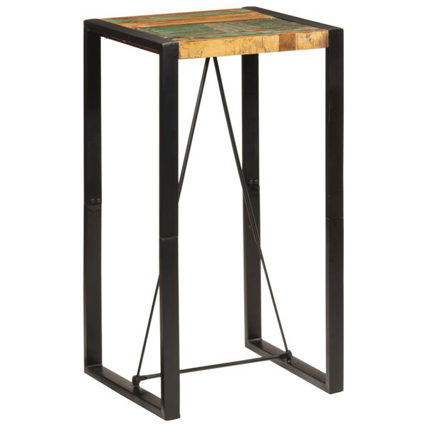 vidaXL Τραπέζι Μπαρ 60 x 55 x 110 εκ. από Μασίφ Ανακυκλωμένο Ξύλο