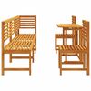vidaXL Σετ Μπιστρό Κήπου 6 pcs Καφέ Μασίφ ξύλο ακακίας