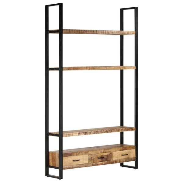 vidaXL Ραφιέρα 118 x 30 x 200 εκ. από Μασίφ Ακατέργαστο Ξύλο Μάνγκο