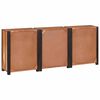 vidaXL Πλαϊνό γραφείο 3 pcs Καφέ 165 x 30 x 75 εκ Μασίφ ξύλο ακακίας