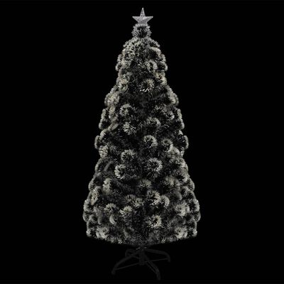 vidaXL Χριστουγεν. Δέντρο Προφωτισμένο με Βάση / Οπτικές Ίνες 210 εκ.