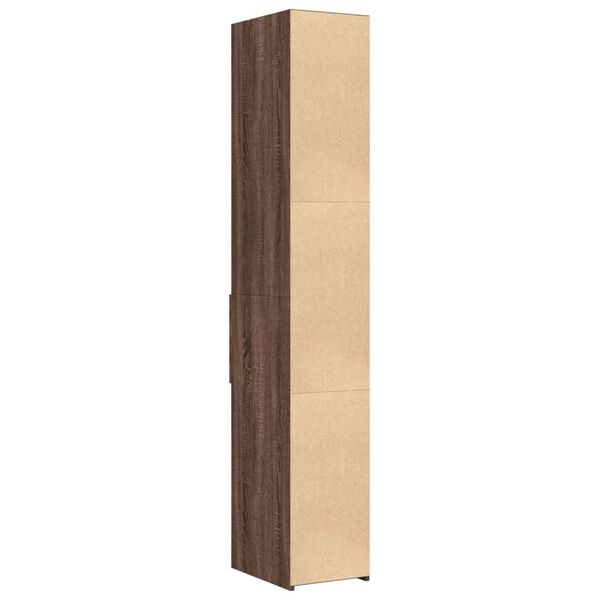 vidaXL Ντουλάπι Καφέ Δρυς 30x42,5x185 εκ. από Επεξεργασμένο Ξύλο