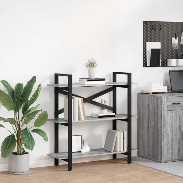 vidaXL &Rho;ά&phi;&iota; &Beta;&iota;&beta;&lambda;ί&omega;&nu; &Gamma;&kappa;&rho;ί&zeta;&omicron; &Sigma;&omicron;&nu;&omicron;&mu;&alpha; 100 x 33,5 x 102 &epsilon;&kappa;