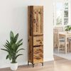 vidaXL Highboard &Pi;&alpha;&lambda;&iota;ό &Xi;ύ&lambda;&omicron; 34,5 x 34 x 180 &epsilon;&kappa;. &Epsilon;&pi;&epsilon;&xi;&epsilon;&rho;&gamma;&alpha;&sigma;&mu;έ&nu;&omicron; &xi;ύ&lambda;&omicron;