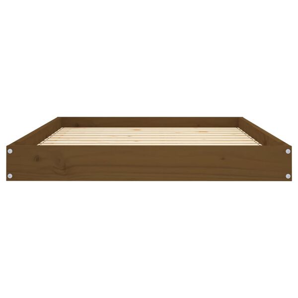 vidaXL Κρεβάτι Σκύλου Μελί 101,5 x 74 x 9 εκ. από Μασίφ Ξύλο Πεύκου