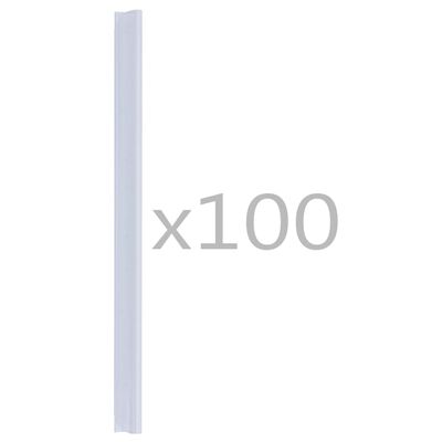 vidaXL Σύνδεσμοι Στερέωσης Ρολού Περίφραξης 100 τεμ. Διαφανείς από PVC