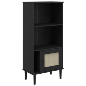 vidaXL &Beta;&iota;&beta;&lambda;&iota;&omicron;&theta;ή&kappa;&eta; SENJA &Mu;&alpha;ύ&rho;&omicron; / &Rho;&alpha;&tau;ά&nu; 60x35x130 &epsilon;&kappa;. &Mu;&alpha;&sigma;ί&phi; &Xi;ύ&lambda;&omicron; &Pi;&epsilon;ύ&kappa;&omicron;&upsilon;