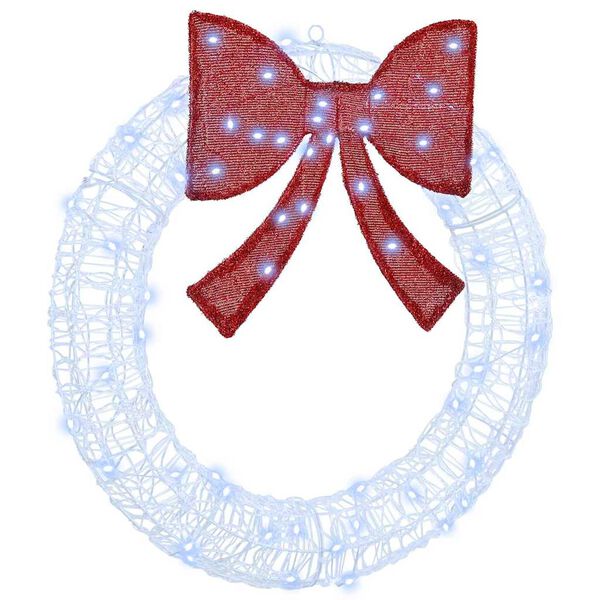 vidaXL &Sigma;&tau;&epsilon;&phi;ά&nu;&iota; &mu;&epsilon; 60 LED &Psi;&upsilon;&chi;&rho;ό &lambda;&epsilon;&upsilon;&kappa;ό 76 x 8.5 x 76 &epsilon;&kappa; &Alpha;&kappa;&rho;&upsilon;&lambda;&iota;&kappa;ό