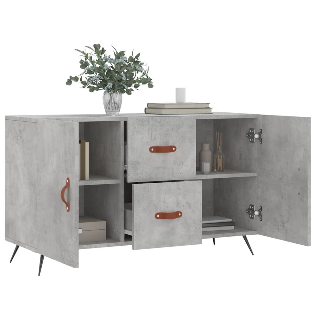 vidaXL Ντουλάπι Γκρι Σκυροδέματος 100 x 36 x 60 εκ. Επεξεργασμένο Ξύλο