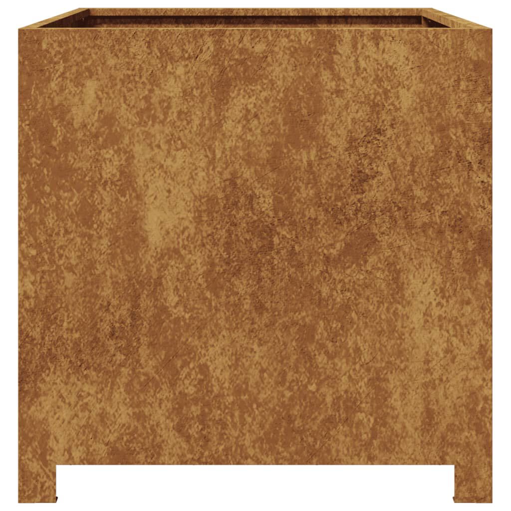 vidaXL Ζαρντινιέρα Κήπου 50x50x50 εκ Ατσάλι Σκληρυθέν στον Αέρα