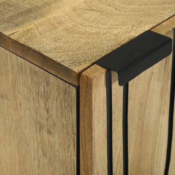 vidaXL Ντουλάπι Τοίχου Μπάνιου - 38 x 33.5 x 48 εκ, Κατασκευασμένο από Μασίφ και Τεχνητό Ξύλο.