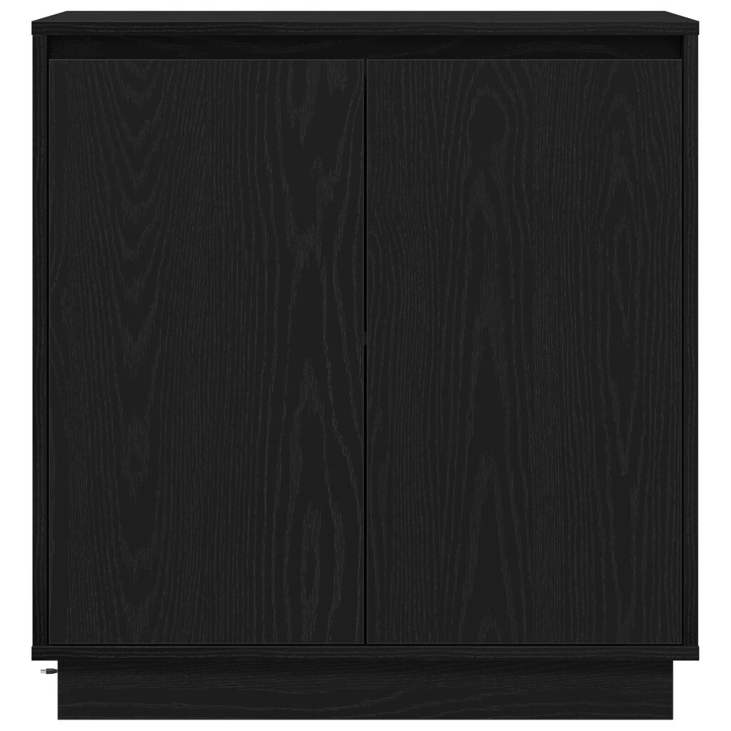 vidaXL Στρόφιγγα με LED Μαύρη Βελανίδι 71x34,5x75 cm Επεξεργασμένο Ξύλο