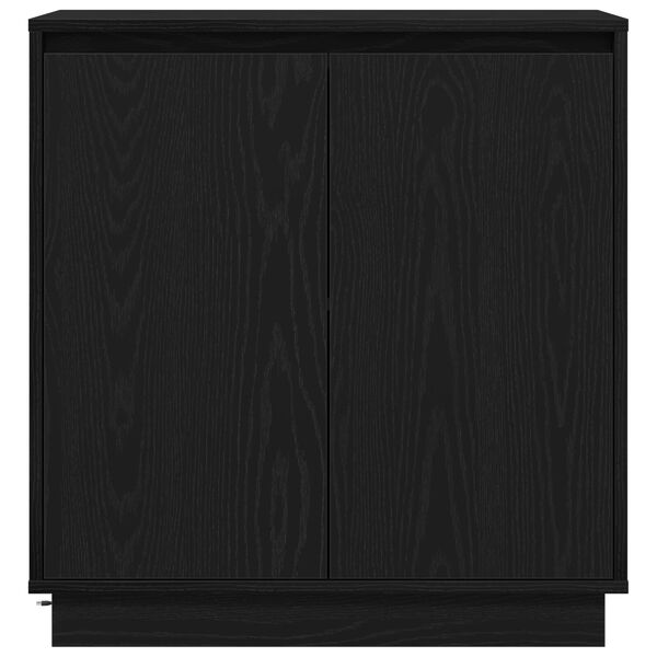 vidaXL Στρόφιγγα με LED Μαύρη Βελανίδι 71x34,5x75 cm Επεξεργασμένο Ξύλο