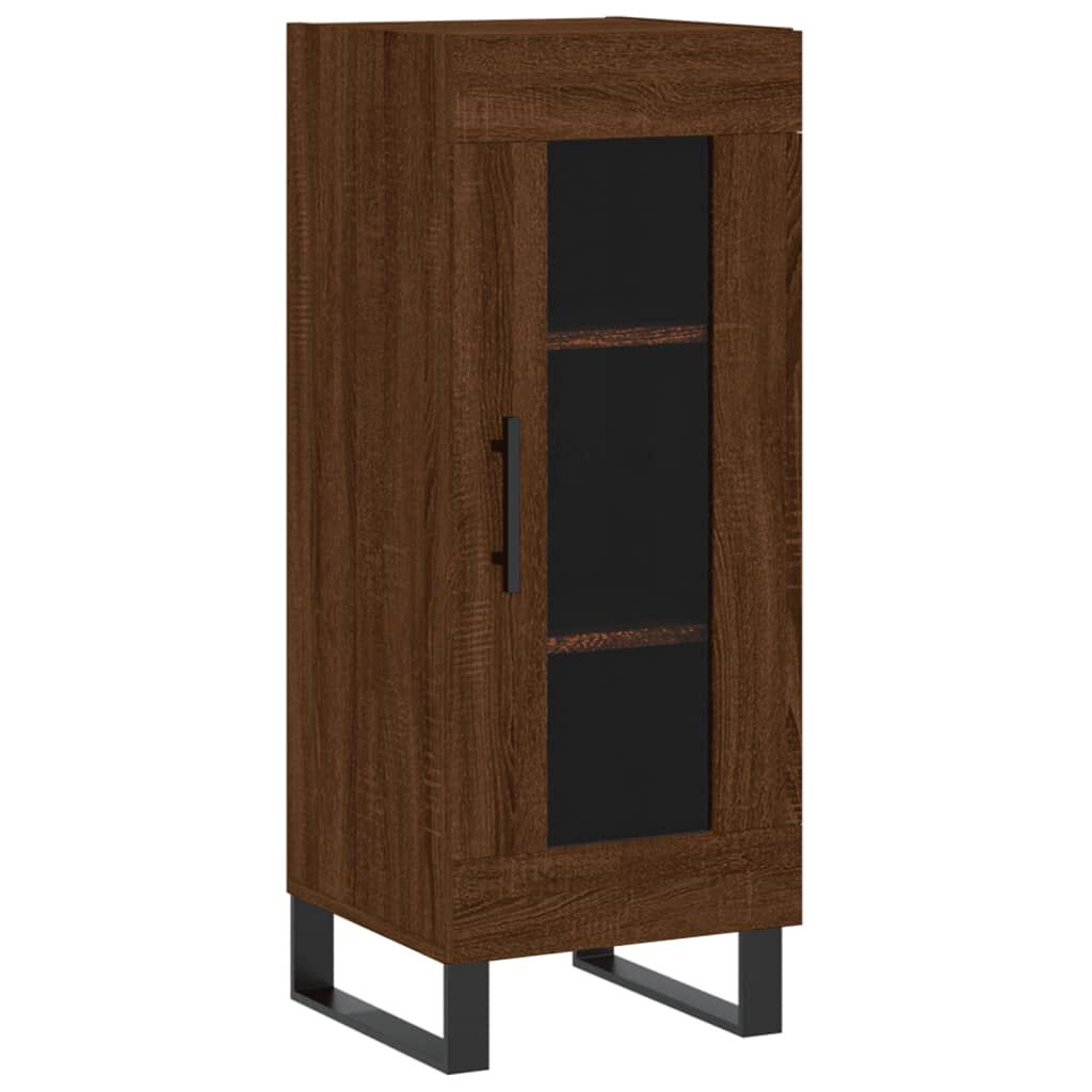 vidaXL Ντουλάπι Καφέ Δρυς 34,5 x 34 x 90 εκ. Επεξεργασμένο Ξύλο