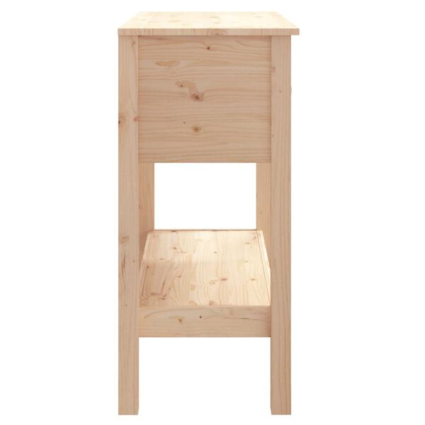 vidaXL Τραπέζι Κονσόλα 75x35x75 εκ. από Μασίφ Ξύλο Πεύκου