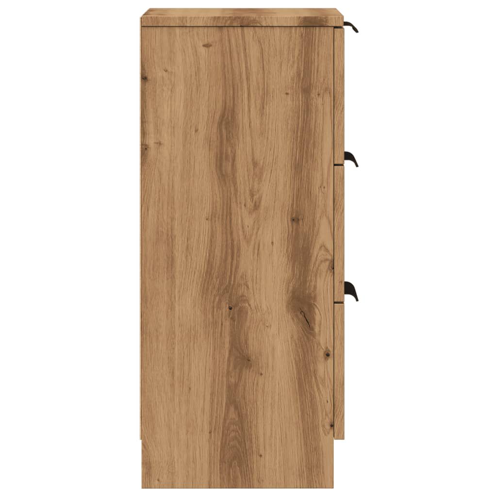 vidaXL Sideboards 2 τεμάχια Artisan Oak 30x30x70cm Κατασκευασμένο ξύλο
