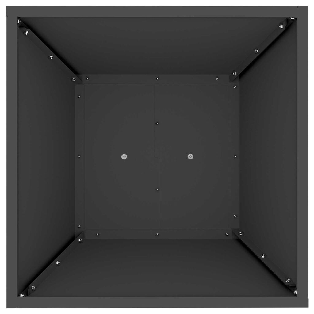 vidaXL Στήριγμα Φυτών Μαύρο Μέταλλο 40 x 40 x 101 cm Διακοσμητικά Ένθετα