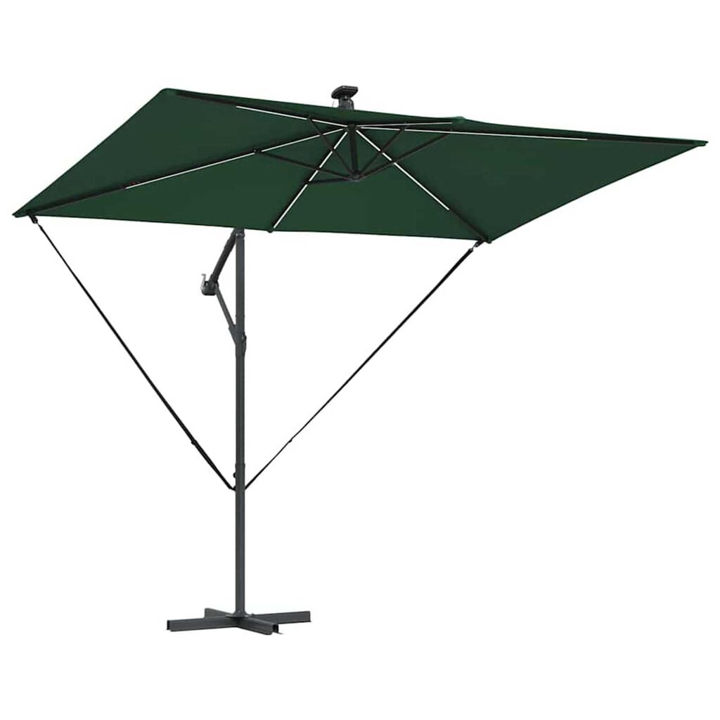 vidaXL Ομπρέλα Cantilever Banana Πράσινο 294 x 200 x 254 εκ.
