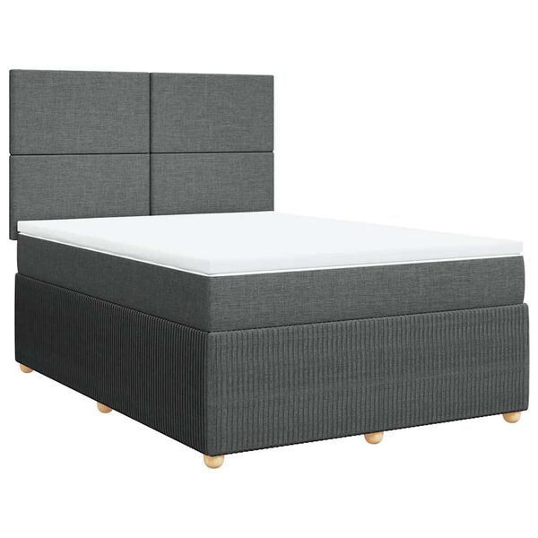 vidaXL &Kappa;&rho;&epsilon;&beta;ά&tau;&iota; Boxspring &mu;&epsilon; &Sigma;&tau;&rho;ώ&mu;&alpha; &Sigma;&kappa;&omicron;ύ&rho;&omicron; &Gamma;&kappa;&rho;&iota; 140x200 &epsilon;&kappa; &Upsilon;&phi;&alpha;&sigma;&mu;ά&tau;&iota;&nu;&omicron;