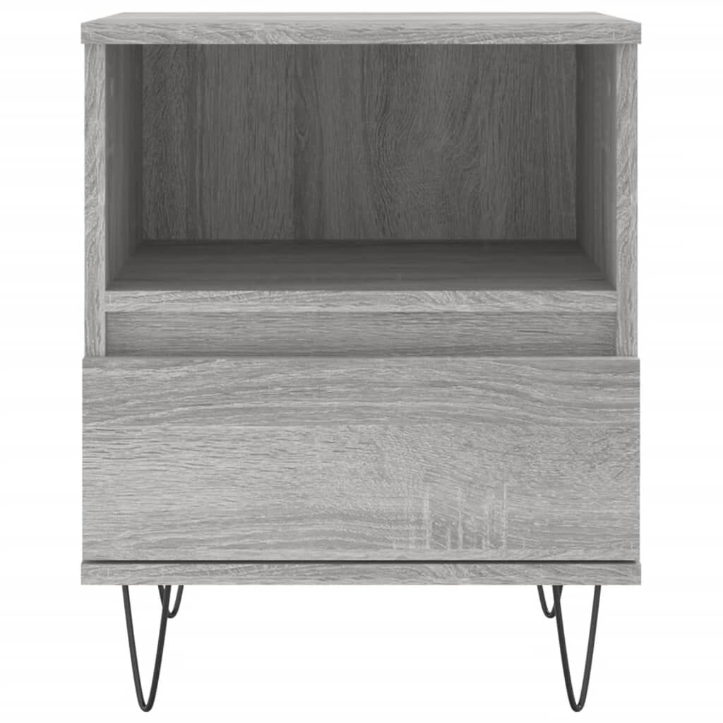 vidaXL Κομοδίνο Γκρι Sonoma 40 x 35 x 50 εκ. από Επεξεργασμένο Ξύλο