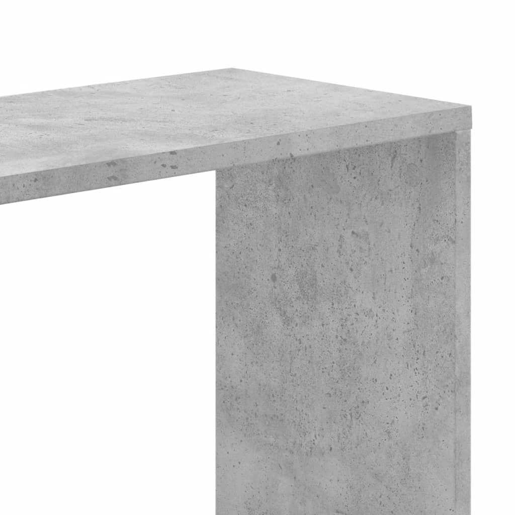 vidaXL Βιβλιοθήκη 5 Επιπέδων Γκρι Σκυροδέματος 45 x 23,5 x 162,5 εκ.