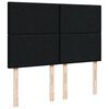 vidaXL Κρεβάτι Boxspring με Στρώμα Μαύρο 140x190 εκ. Βελούδινο