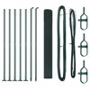 vidaXL Στύλος Περιφράξεων Πράσινο 10 x 1 μ (12 x 12 mm πλέγμα) Ατσάλι