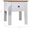 vidaXL Κομοδίνο Λευκό 46x40x57 εκ. από Ξύλο Πεύκου Σειρά Panama