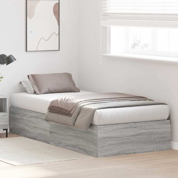 vidaXL Σκελετός Κρεβατιού Γκρι sonoma 190 x 90 x 31.5 εκ.