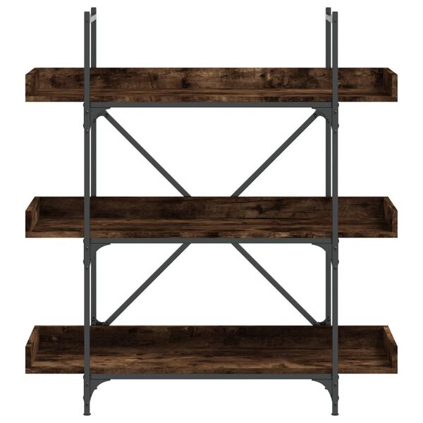 vidaXL Βιβλιοθήκη 3 Επιπέδων Καπν. Δρυς 100x33x108,5 εκ. Επεξεργ. Ξύλο