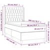vidaXL &Kappa;&rho;&epsilon;&beta;ά&tau;&iota; Boxspring &mu;&epsilon; &Sigma;&tau;&rho;ώ&mu;&alpha; Taupe 90x200 &epsilon;&kappa;. &Upsilon;&phi;&alpha;&sigma;&mu;ά&tau;&iota;&nu;&omicron;