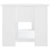 vidaXL Τραπεζάκι Σαλονιού Λευκό 79 x 49 x 41 εκ. Επεξεργασμένο Ξύλο