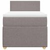 vidaXL &Kappa;&rho;&epsilon;&beta;ά&tau;&iota; Boxspring &mu;&epsilon; &Sigma;&tau;&rho;ώ&mu;&alpha; Taupe 90x190 &epsilon;&kappa;.&Upsilon;&phi;&alpha;&sigma;&mu;ά&tau;&iota;&nu;&omicron;