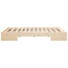 vidaXL Κρεβάτι δαπέδου Καφέ 140 x 190 cm Μασίφ ξύλο πεύκου