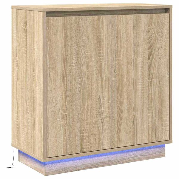 vidaXL Κομοδίνο Δρύς Sonoma 71 x 34.5 x 75 εκ. Επεξεργασμένο ξύλο